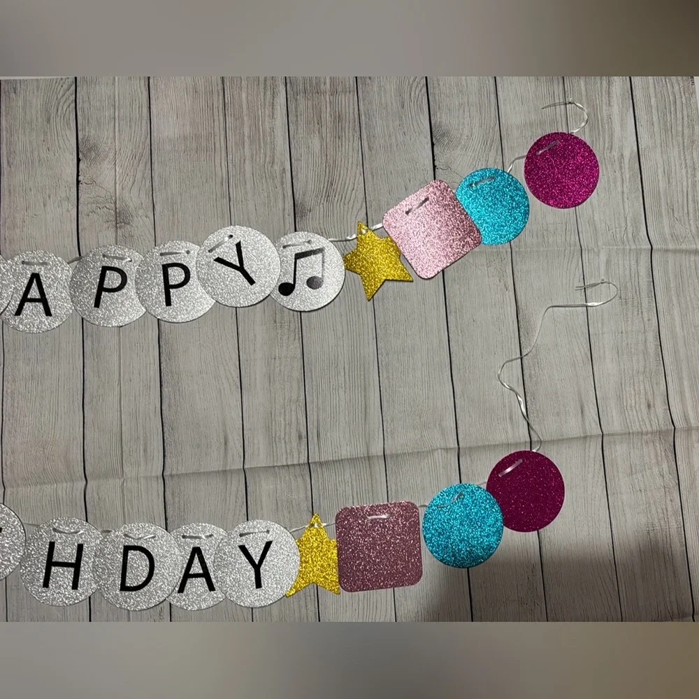 Friendship Bracelet Birthday Banner
